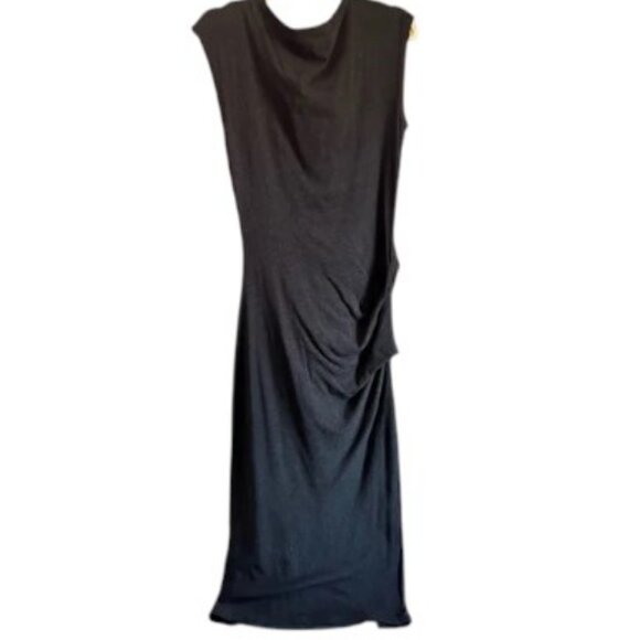 James Perse sleeveless maxi dress black women's size 4 - Picture 2 of 4